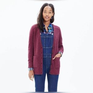 Madewell Merino Wool Cardigan University Sweater Academia Size Medium